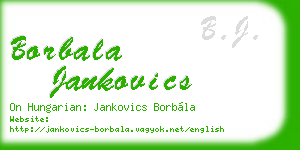 borbala jankovics business card