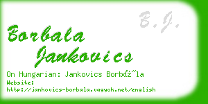 borbala jankovics business card